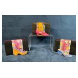 Three Just The Right Shoe Figurines with Original