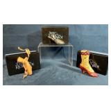 3 Just The Right Shoe Figurines with Original Boxe