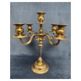 Large Heavy Silver Plate Multi-Arm Candelabra