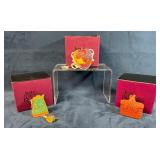 3 Just the Right Shoe Purse Figurines with Origina