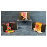 Three Just The Right Shoe Figurines with Original