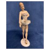 Wallendorf Porcelain Ballerina Figurine with Ruffl