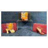 Three Just The Right Shoe Figurines With Original