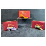 Three Just The Right Shoe Figurines with Boxes