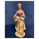 Porcelain Figurine of a Woman, Made in Japan