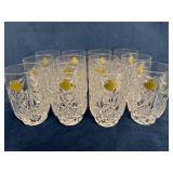 12 Echt Bleikristall Crystal Iced Beverage Glasses
