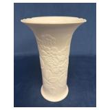Kaiser Porcelain Floral Vase with Embossed Design