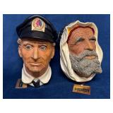 Bossons Chalkware Character Heads ï¿½Sea Captain, Re