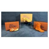 3 Just The Right Shoe Figurines With Boxes