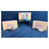 3 Just The Right Shoe Figurines With Original Boxe