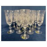 Twelve Lausitzer 24% Lead Crystal Champagne Flutes