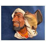 Bossons Handpainted Chalkware Character Head ï¿½Dese