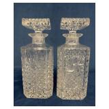 Glass Decanters with Distinctive Geometric Designs