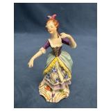 Volkstedt Porcelain Figurine of a Woman in Traditi