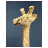 Cast Iron Giraffe Sculpture With Long Neck