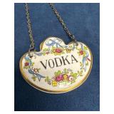 Coalport Bone China Decanter Tag Labeled ï¿½Vodkaï¿½