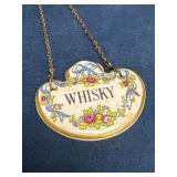 Coalport Bone China Porcelain Decanter Tag Inscrib