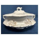 Homer Laughlin Covered Serving Dish in Hudson Patt