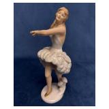 Wallendorf Porcelain Dancer Figurine with Swan Mot