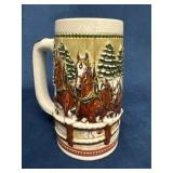Budweiser Stein by Ceramarte Featuring Clydesdales