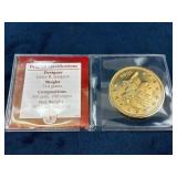 1849 Liberty Head Double Eagle 24K Gold Layered Co