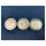 Three U.S. State and Territory Commemorative Quart