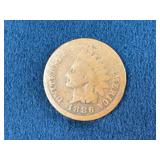 1836 Indian Head One Cent Coin with Shield Reverse