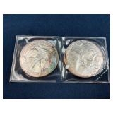 1998 and 2001 American Silver Eagle One Ounce Coin