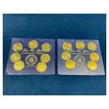 Readerï¿½s Digest Solid Brass Presidential Coin Sets