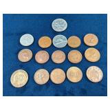 International Coins Including Canada, Germany, and