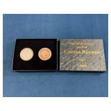 Two Littleton Coin Company .999 Fine Copper Rounds