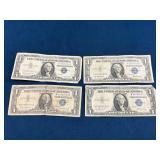 Four Series 1935 United States One Dollar Silver C