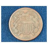 1865 United States Two-Cent Coin