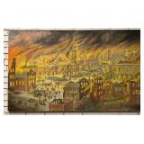 Alfred Richardson Simson Painting ï¿½Burning of Colu