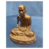 Small Bronze Thai Buddhist Monk Statuette