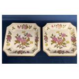 Floral Square Plates by Andrea by Sadek, Made in J