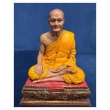 Remarkably Lifelike Resin Figurine of Thai Buddhis