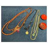 Thai Necklaces and Beads with Decorative Container
