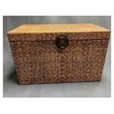 Modern Asian StyleWoven Rectangular Storage Box wi