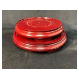 2 - Modern Chinese Red Lacquered Fish Bowl or Vase