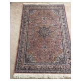 Koyunlu Turkish Wool Area Rug with Center Medallio
