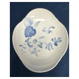 Small Meissen Porcelain Trinket Dish with Floral M
