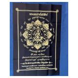 Black Cloth Gold Buddhist Script Design Consecrati