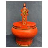 Chinese Wedding Basket with Double Handles and Lid