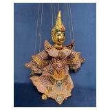 Thai Dancer Marionette Puppet with Stand and Detai