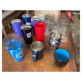 Travel Mugs, Tumblers, and Glass Beer Mugs