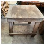 Rustic Handmade Wood Table With Square