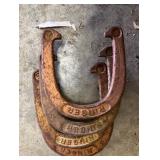 Four Vintage Ringer Horseshoes for Recreational Us
