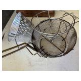 Metal Deep Fryer Baskets with Long Handles