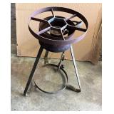 Cast Iron Outdoor Propane Burner With Attached Hos